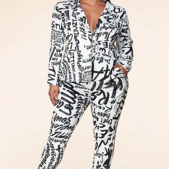 Printed Blazer Set - Picture 1 of 3